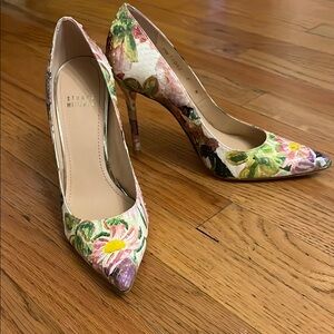 Stuart Weitzman Purple and Green Heels